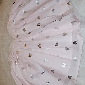 Pink Skirt with Silver Accents